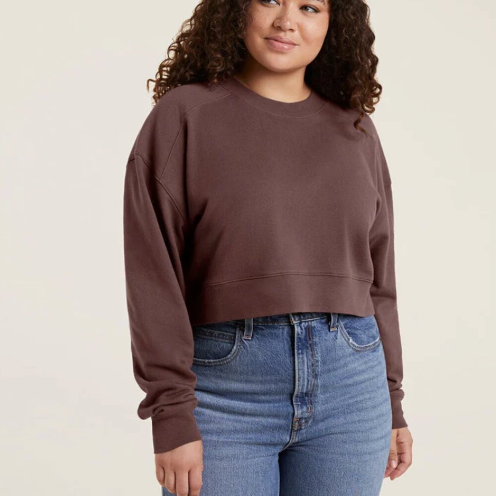 CROPPED CREWNECK SWEATSHIRT